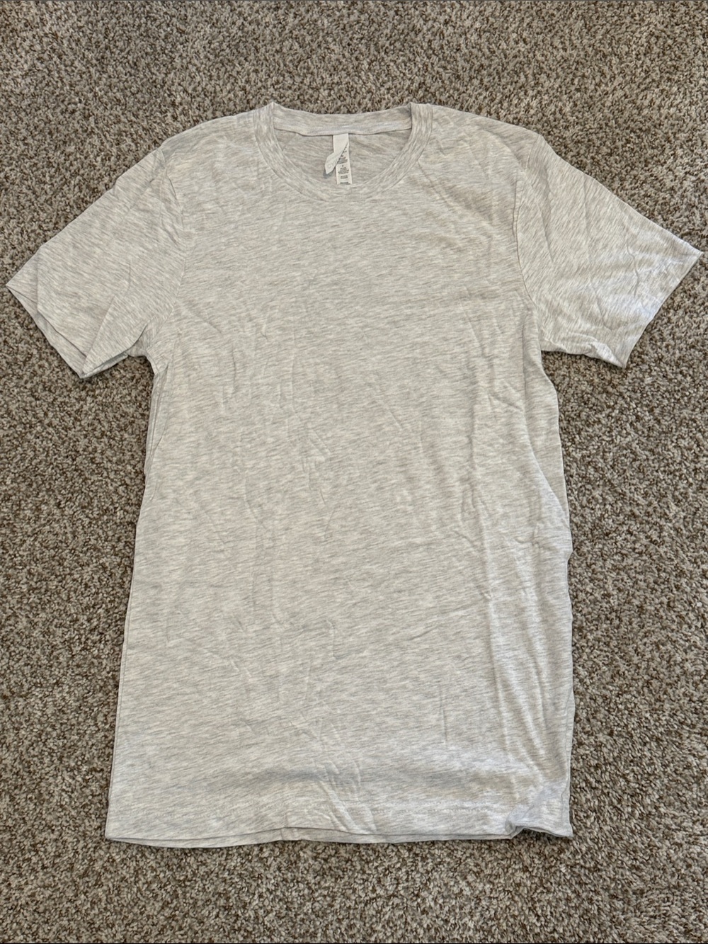 Bella Canvas Light Heather Gray Short Sleeve Crew Tee